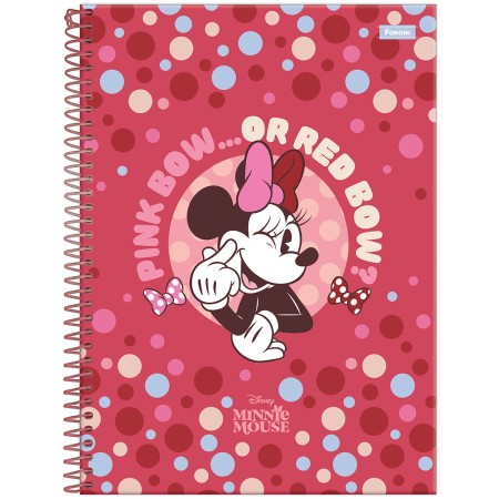Foto ilustrativa Caderno Universitário Capa Dura Minnie Mouse