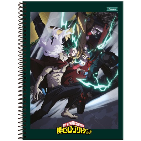 Foto ilustrativa Caderno Universitário Capa Dura My Hero Academia