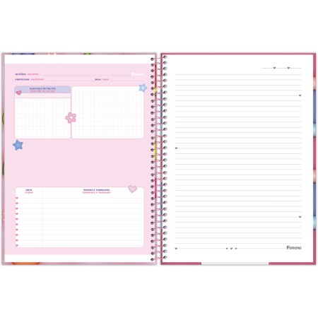 Foto ilustrativa Caderno Universitário Capa Dura Nice Cream