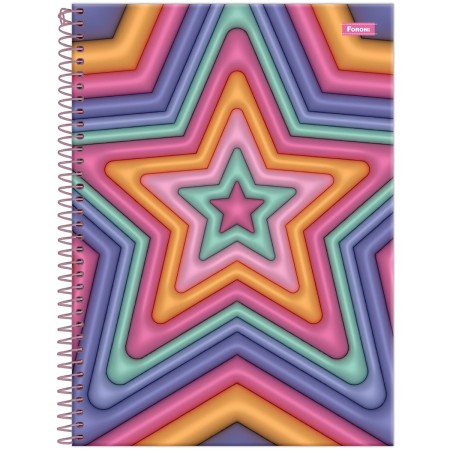 Foto ilustrativa Caderno Universitário Capa Dura Nice Cream