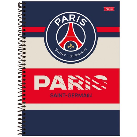 Foto ilustrativa Caderno Universitário Capa Dura Paris Saint-Germain