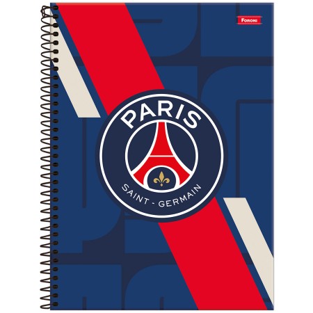 Foto ilustrativa Caderno Universitário Capa Dura Paris Saint-Germain