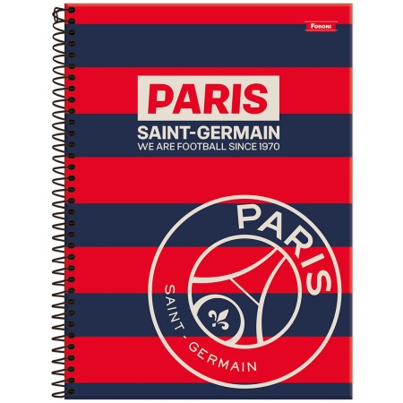Foto ilustrativa Caderno Universitário Capa Dura Paris Saint-Germain