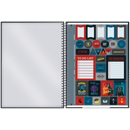 Foto ilustrativa Caderno Universitário Capa Dura Power Dog