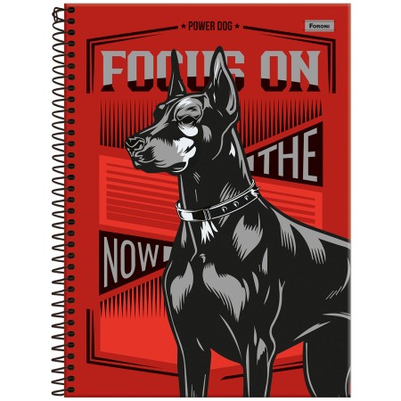 Foto ilustrativa Caderno Universitário Capa Dura Power Dog