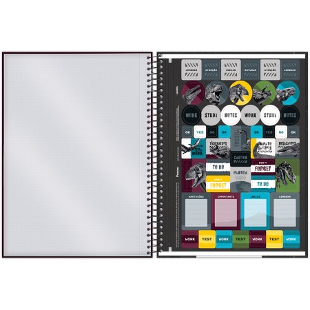Foto ilustrativa Caderno Universitário Capa Dura Sauros