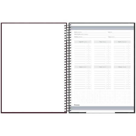 Foto ilustrativa Caderno Universitário Capa Dura Sauros