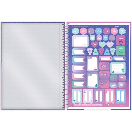 Foto ilustrativa Caderno Universitário Capa Dura Sereia