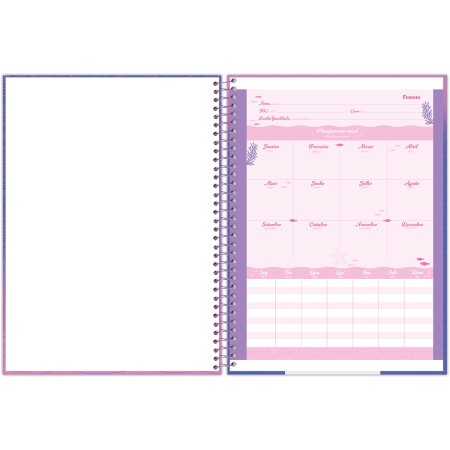 Foto ilustrativa Caderno Universitário Capa Dura Sereia