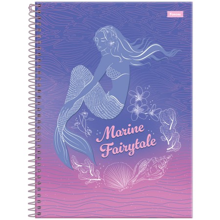 Foto ilustrativa Caderno Universitário Capa Dura Sereia