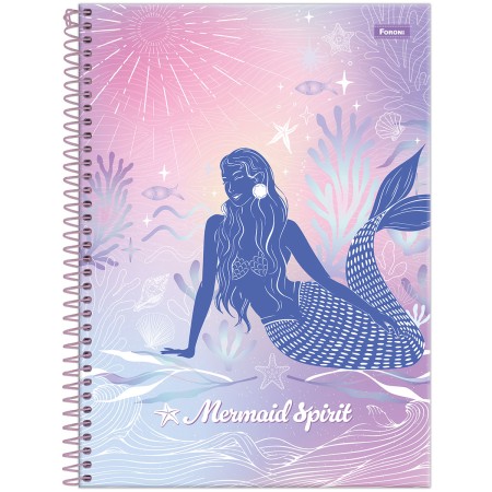 Foto ilustrativa Caderno Universitário Capa Dura Sereia