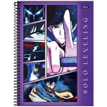 Foto ilustrativa Caderno Universitário Capa Dura Solo Leveling