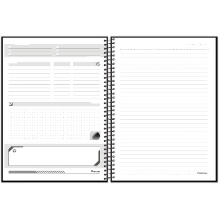 Foto ilustrativa Caderno Universitário Capa Dura Spacefly