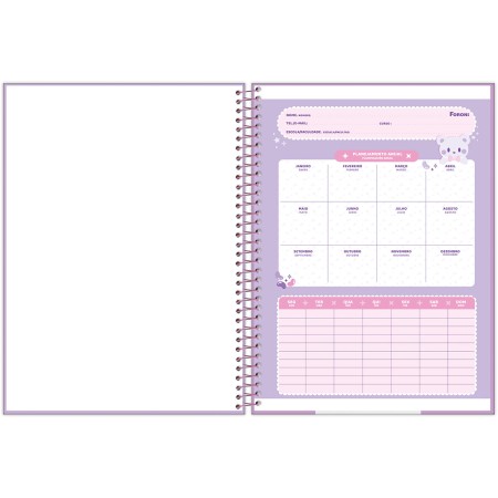 Foto ilustrativa Caderno Universitário Capa Dura Sugar Rush