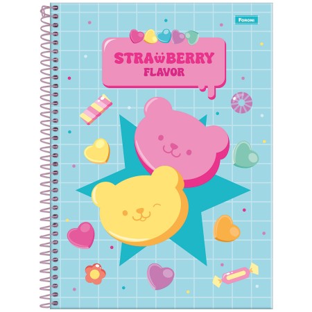 Foto ilustrativa Caderno Universitário Capa Dura Sugar Rush