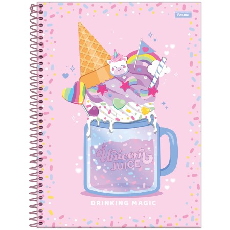 Foto ilustrativa Caderno Universitário Capa Dura Sugar Rush