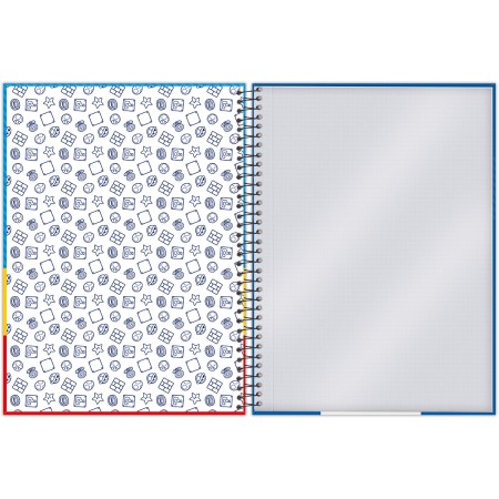 Foto ilustrativa Caderno Universitário Capa Dura Super Mario