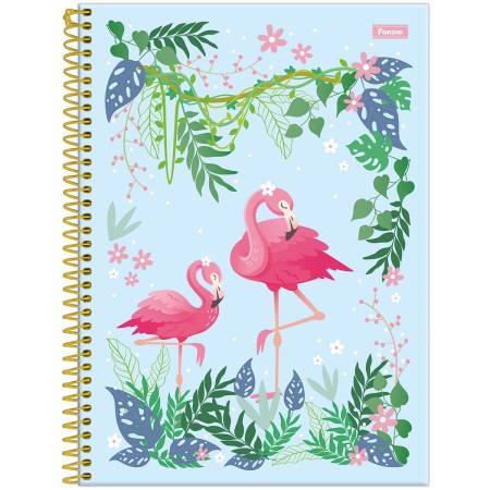 Foto ilustrativa Caderno Universitário Capa Dura Tropical Fever