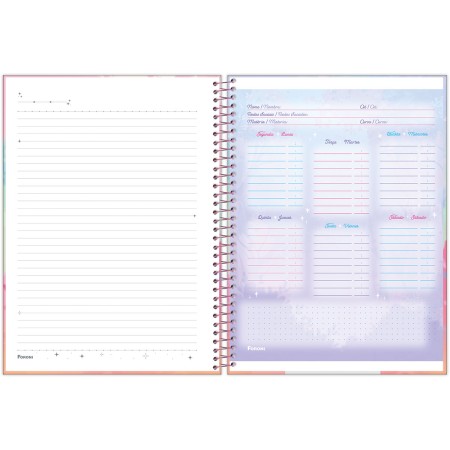 Foto ilustrativa Caderno Universitário Capa Dura Unicórnio