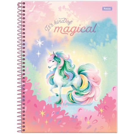 Foto ilustrativa Caderno Universitário Capa Dura Unicórnio