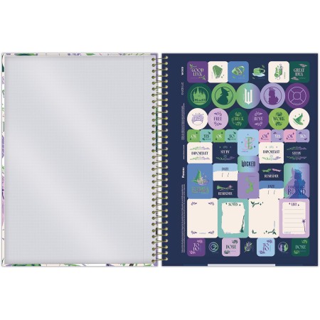 Foto ilustrativa Caderno Universitário Capa Dura Wicked