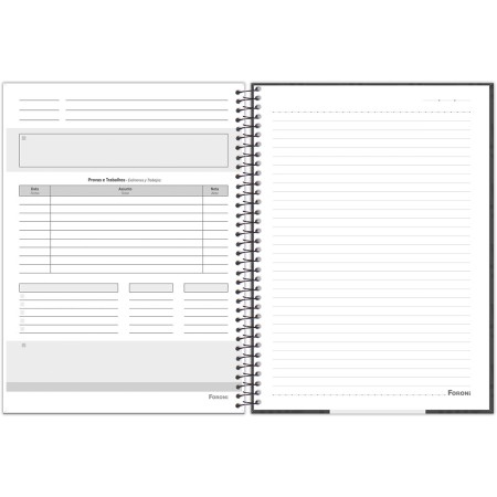 Foto ilustrativa Caderno Universitário Capa Flexível Cliff