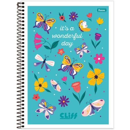 Foto ilustrativa Caderno Universitário Capa Flexível Cliff