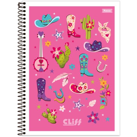 Foto ilustrativa Caderno Universitário Capa Flexível Cliff