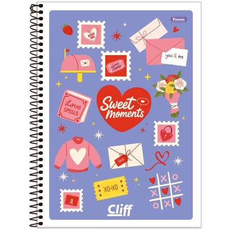Foto ilustrativa Caderno Universitário Capa Flexível Cliff