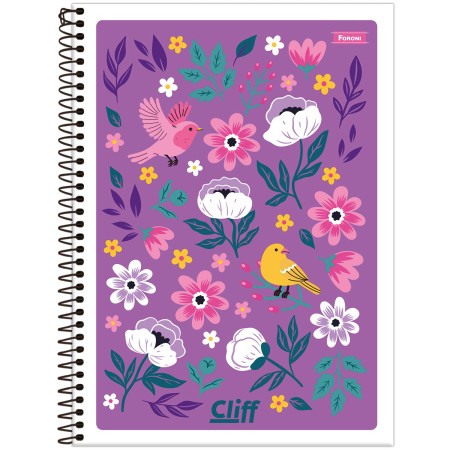 Foto ilustrativa Caderno Universitário Capa Flexível Cliff