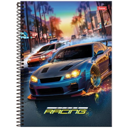Foto ilustrativa Caderno Universitário Cross Racing