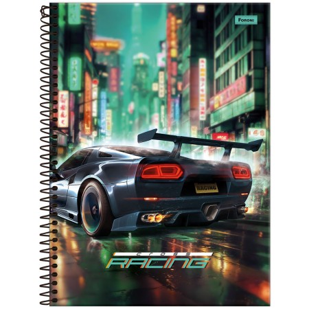 Foto ilustrativa Caderno Universitário Cross Racing