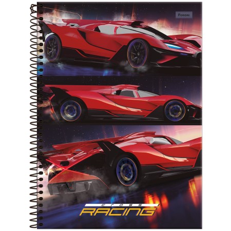 Foto ilustrativa Caderno Universitário Cross Racing