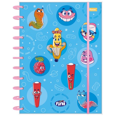 Foto ilustrativa Caderno Universitário Disco Fini