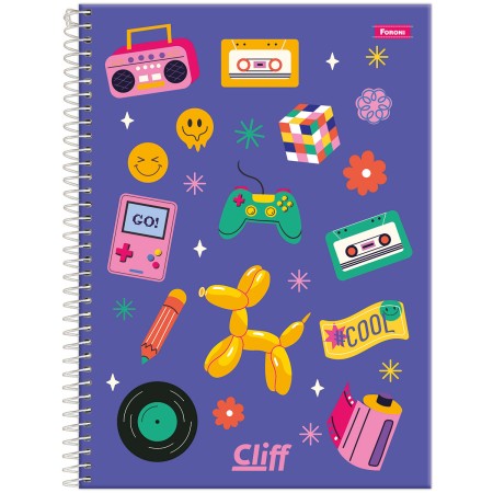 Foto ilustrativa Caderno Universitário Feminino Cliff