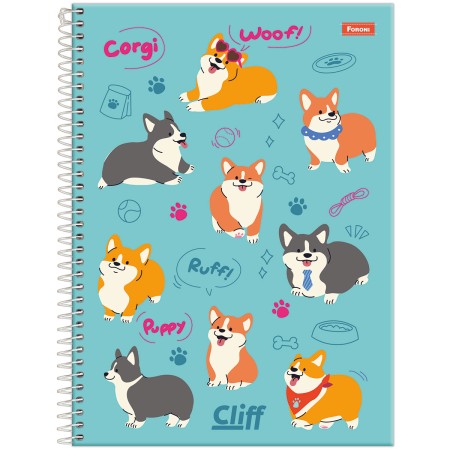 Foto ilustrativa Caderno Universitário Feminino Cliff