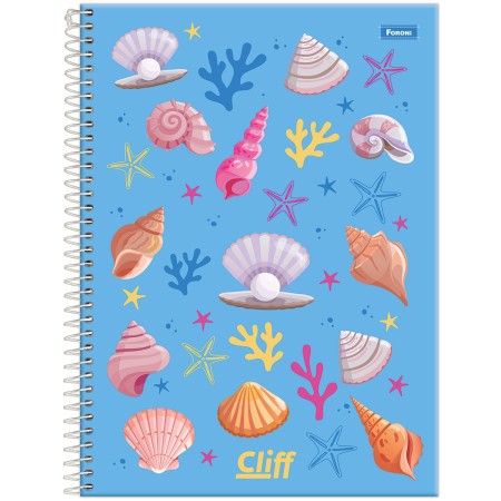 Foto ilustrativa Caderno Universitário Feminino Cliff