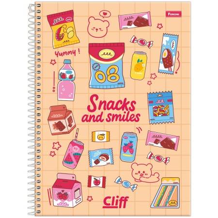 Foto ilustrativa Caderno Universitário Feminino Cliff