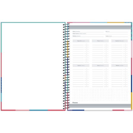 Foto ilustrativa Caderno Universitário Feminino High