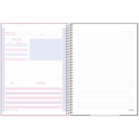 Foto ilustrativa Caderno Universitário Fluor Mix Soft