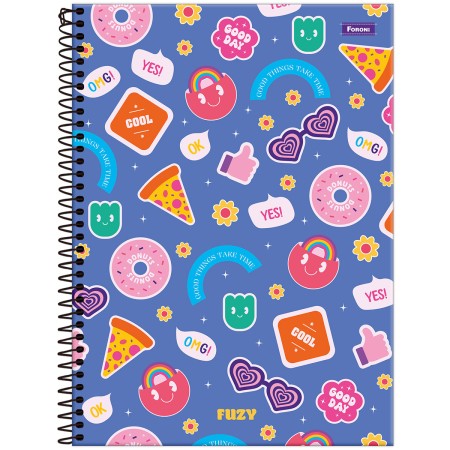 Foto ilustrativa Caderno Universitário Fuzy