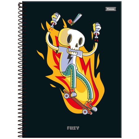 Foto ilustrativa Caderno Universitário Fuzy