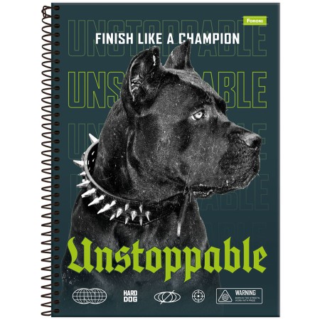 Foto ilustrativa Caderno Universitário Hard Dog