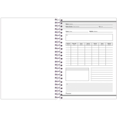 Foto ilustrativa Caderno Universitário Joyful Mind
