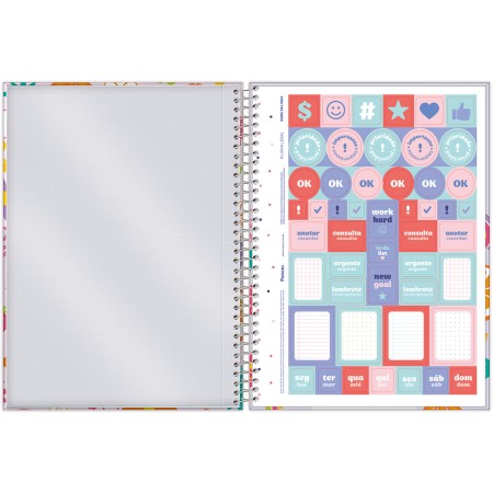 Foto ilustrativa Caderno Universitário Joyful Mind