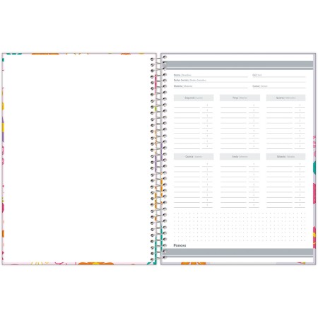Foto ilustrativa Caderno Universitário Joyful Mind