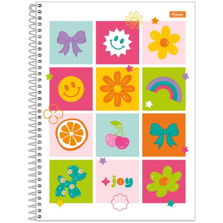 Foto ilustrativa Caderno Universitário Joyful Mind