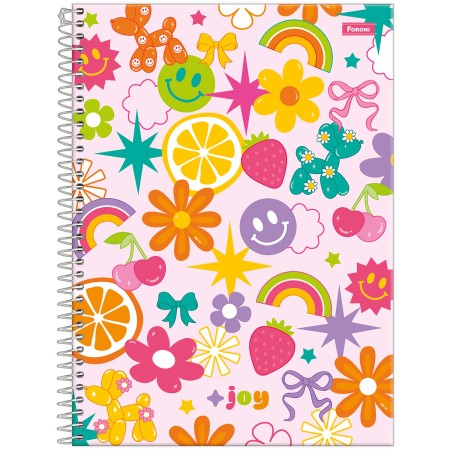Foto ilustrativa Caderno Universitário Joyful Mind