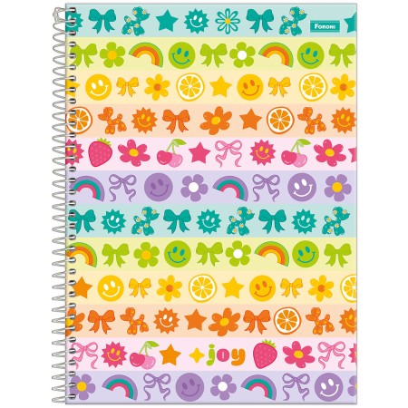 Foto ilustrativa Caderno Universitário Joyful Mind