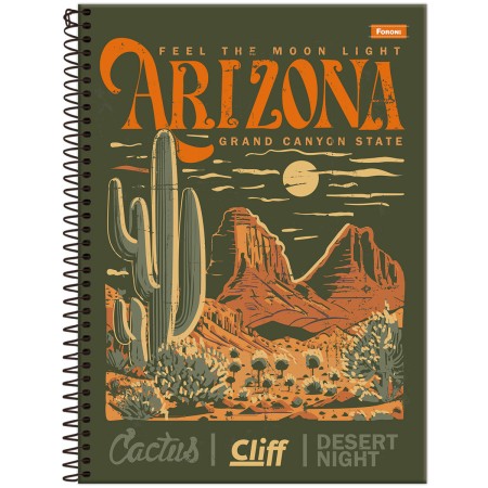 Foto ilustrativa Caderno Universitário Masculino Cliff